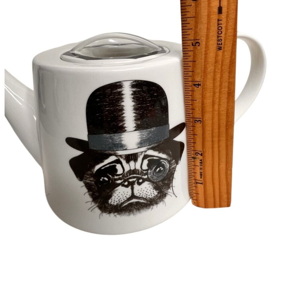 Jameson & Tailor Whimsical Pug w/Tophat & Monocle Teapot - Picture 11 of 12